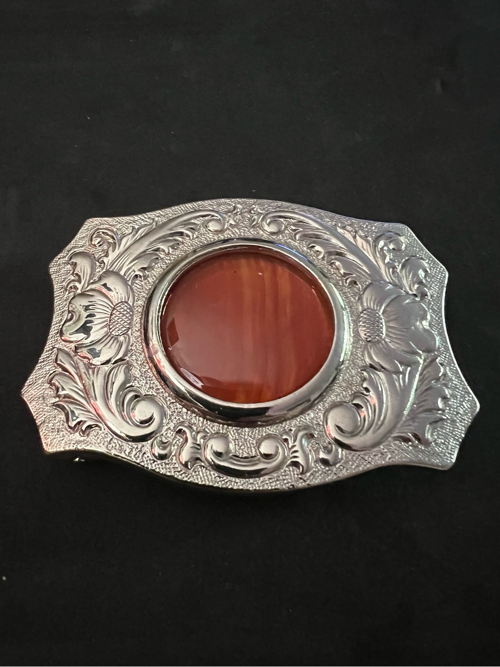 Western Agate Belt Buckle